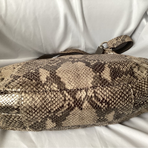 Vintage Coach Python Pattern Shoulder Bag - Picture 3 of 5